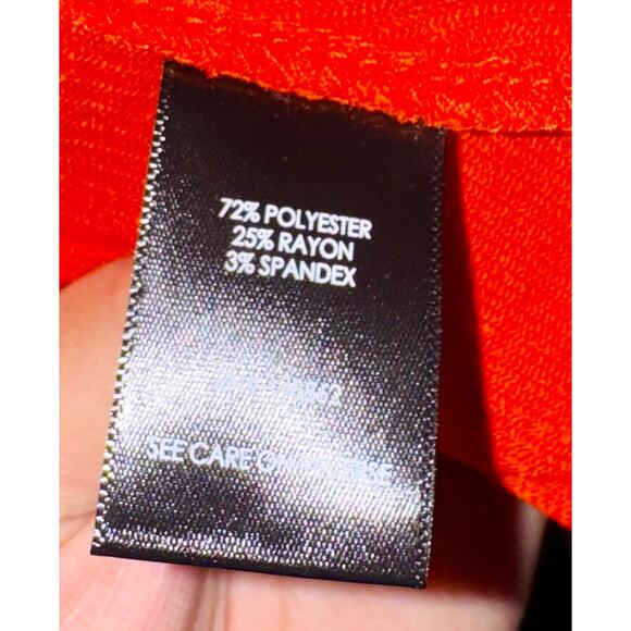 NWT Torrid Sweetheart Neckline Midi Dress Women's Size 5T Red Orange Feminine - Picture 5 of 7